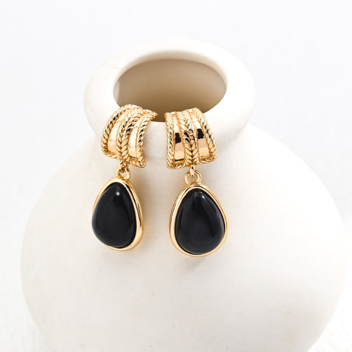 Eternal Grace Black Onyx Earrings