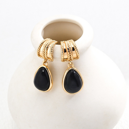 Eternal Grace Black Onyx Earrings