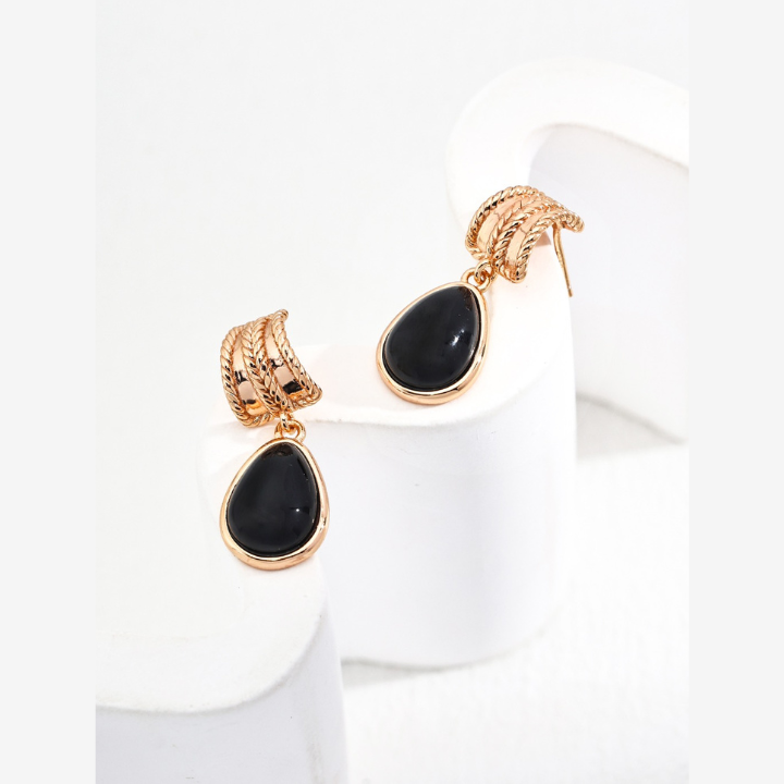 Eternal Grace Black Onyx Earrings